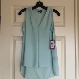 NWT Vince Camuto shell - aqua ice, size S